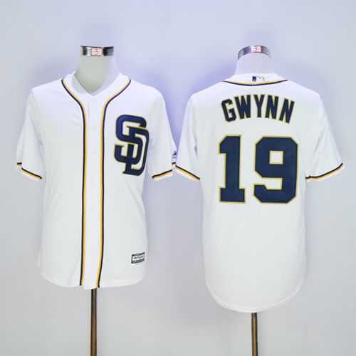 San Diego Padres #19 Tony Gwynn White New Cool Base Stitched MLB Jersey,We sell and wholesale San Diego Padres #19 Tony Gwynn White New Cool Base Stitched MLB Jersey on line form chian!